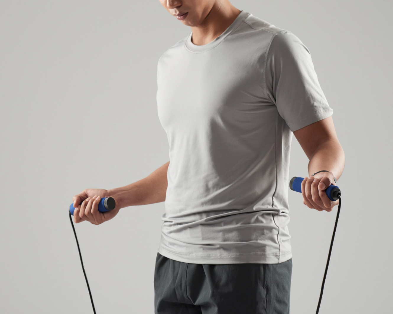 SWIFT DRY TEE – T-shirt Sport Homme Gris Clair