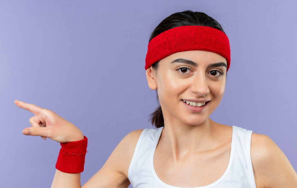 ENERGY SWEATBAND SET – Bandeau + Poignets Éponge Rouge